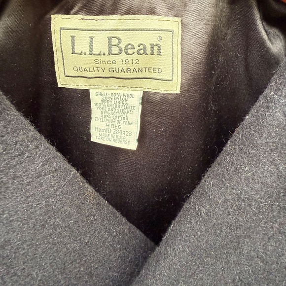 L.L. Bean Italian Wool Navy Blue Double Breasted Peacoat, Men's M - Picture 5 of 11